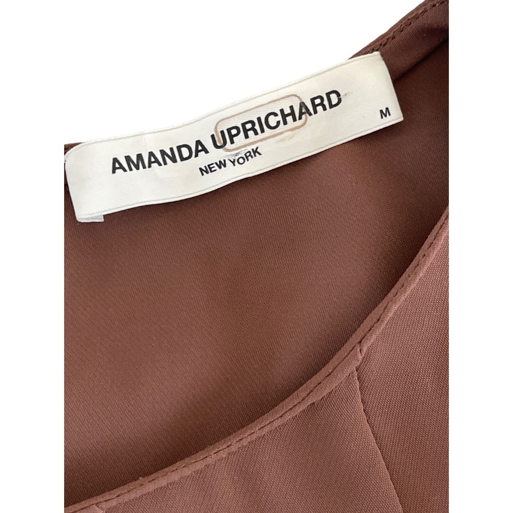 Amanda Uprichard New York‎ Brown Wendy Shift Mini Dress A-Line Size Medium Boho - Picture 8 of 10